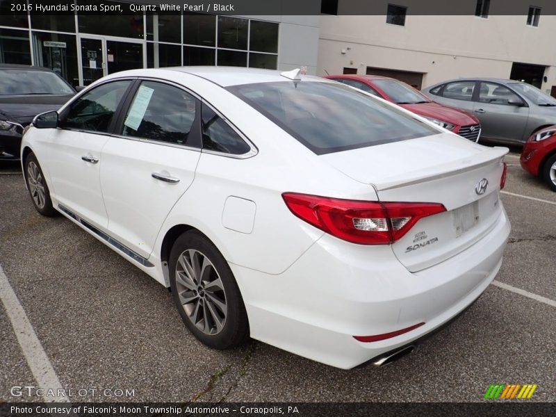 Quartz White Pearl / Black 2016 Hyundai Sonata Sport