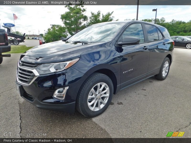 Midnight Blue Metallic / Ash Gray 2020 Chevrolet Equinox LS AWD