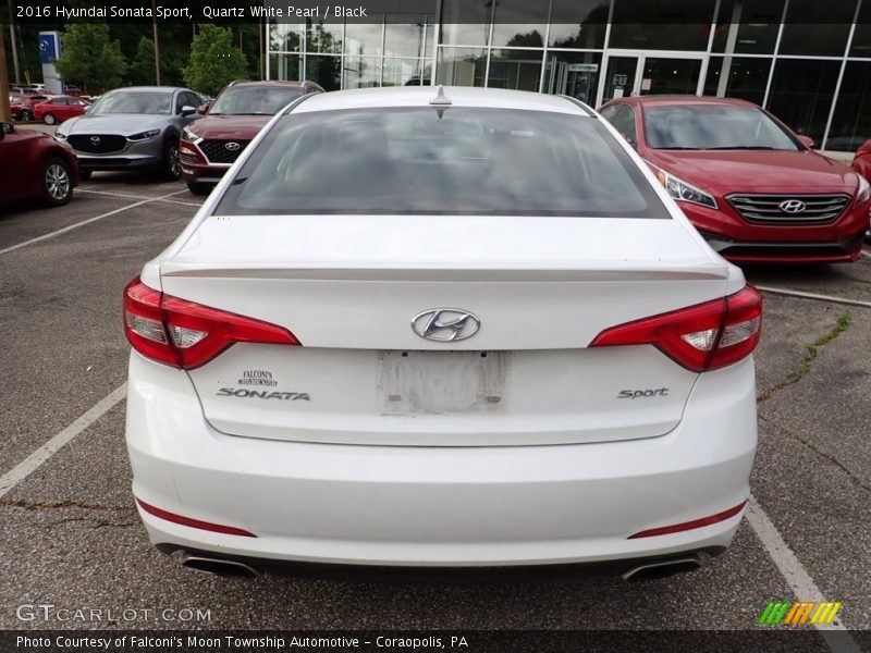 Quartz White Pearl / Black 2016 Hyundai Sonata Sport