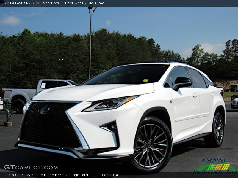 Ultra White / Rioja Red 2019 Lexus RX 350 F Sport AWD