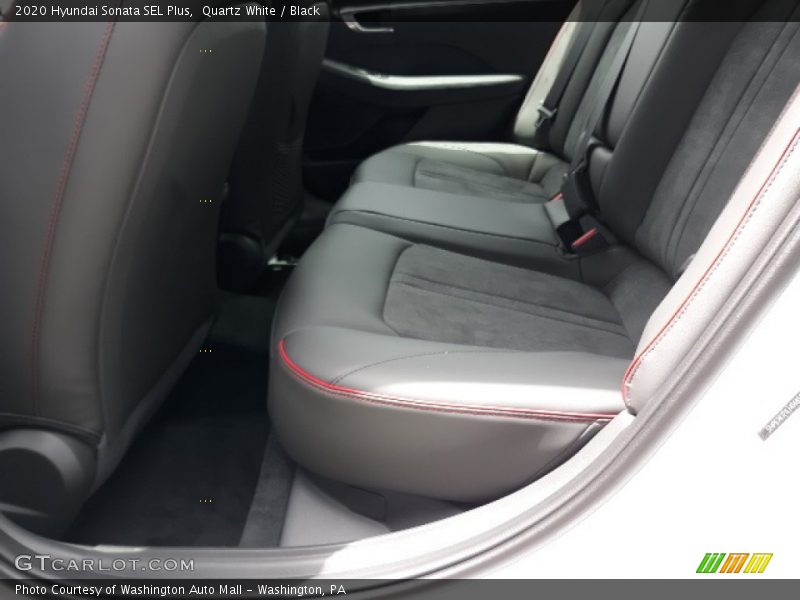 Quartz White / Black 2020 Hyundai Sonata SEL Plus