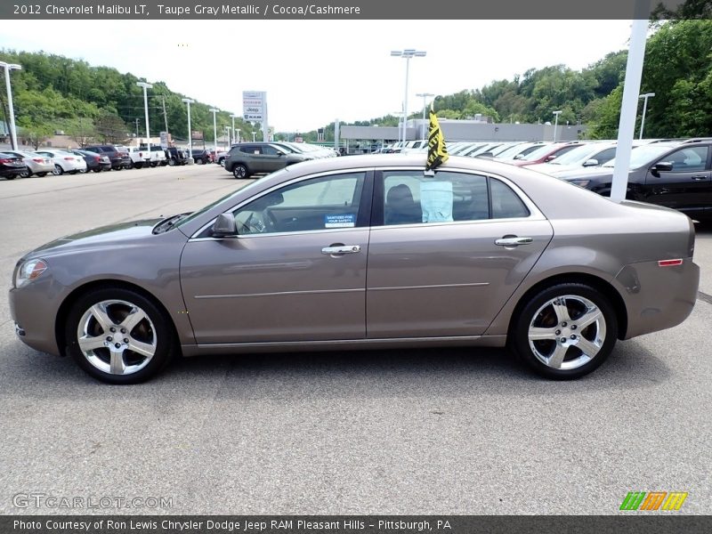 Taupe Gray Metallic / Cocoa/Cashmere 2012 Chevrolet Malibu LT