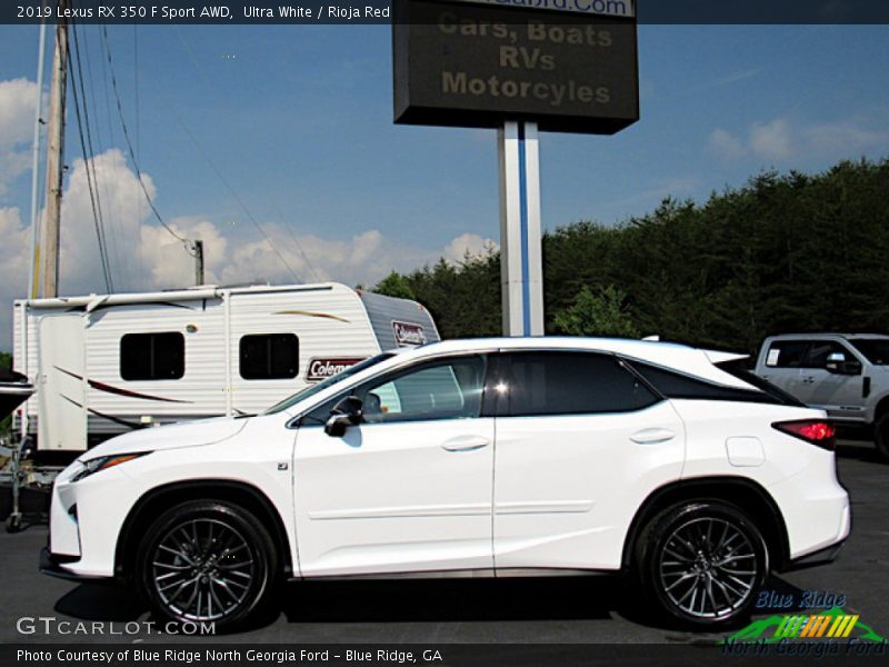 Ultra White / Rioja Red 2019 Lexus RX 350 F Sport AWD