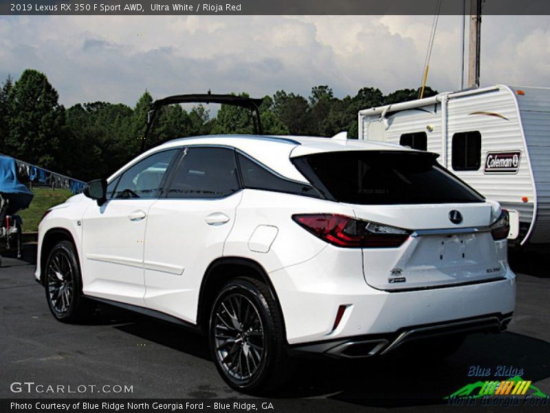 Ultra White / Rioja Red 2019 Lexus RX 350 F Sport AWD