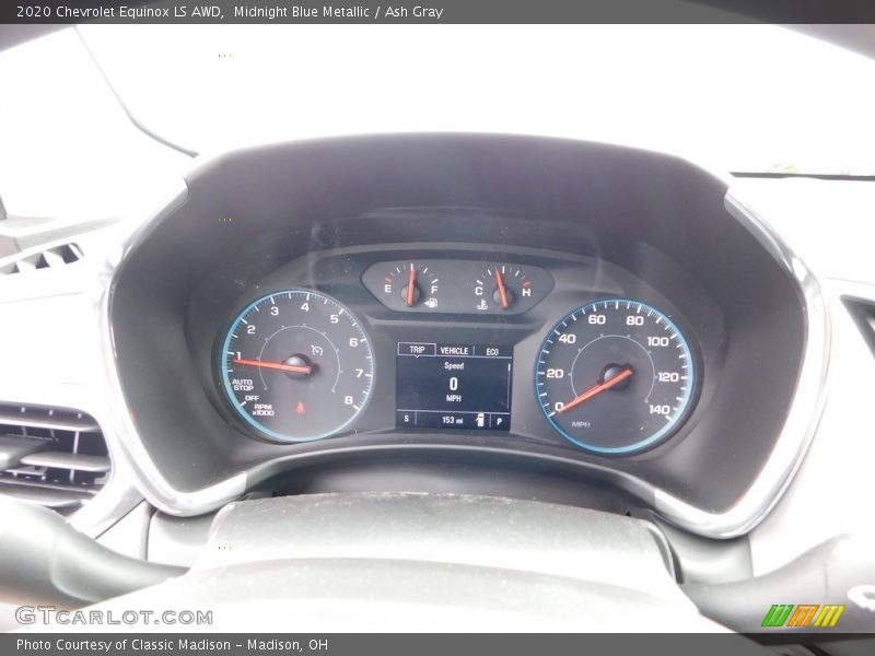 Midnight Blue Metallic / Ash Gray 2020 Chevrolet Equinox LS AWD