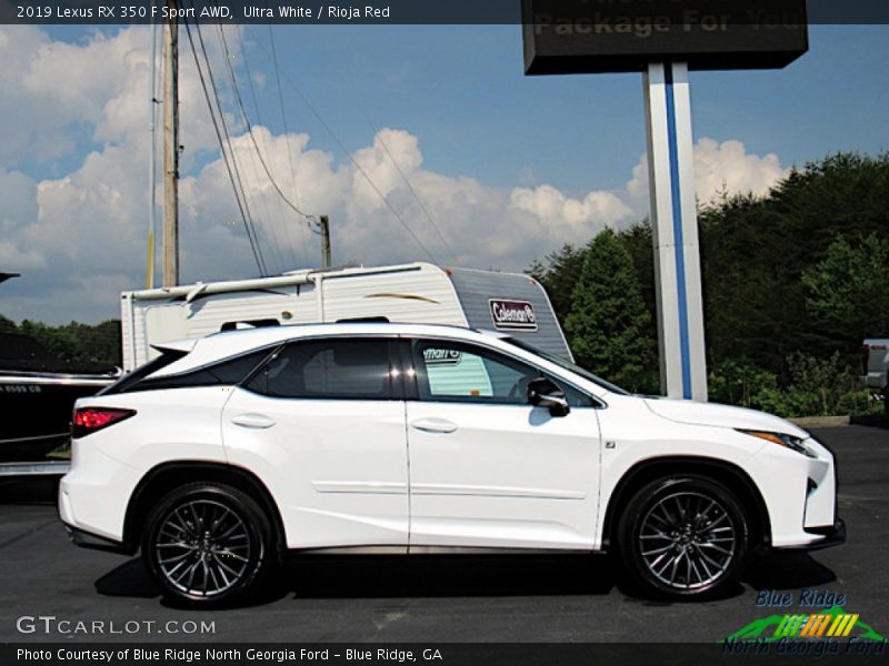 Ultra White / Rioja Red 2019 Lexus RX 350 F Sport AWD