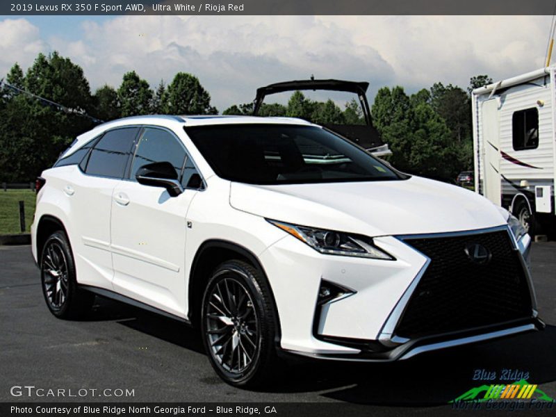 Ultra White / Rioja Red 2019 Lexus RX 350 F Sport AWD