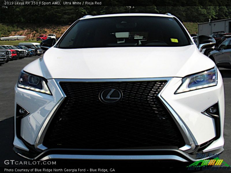 Ultra White / Rioja Red 2019 Lexus RX 350 F Sport AWD