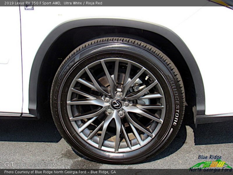 Ultra White / Rioja Red 2019 Lexus RX 350 F Sport AWD