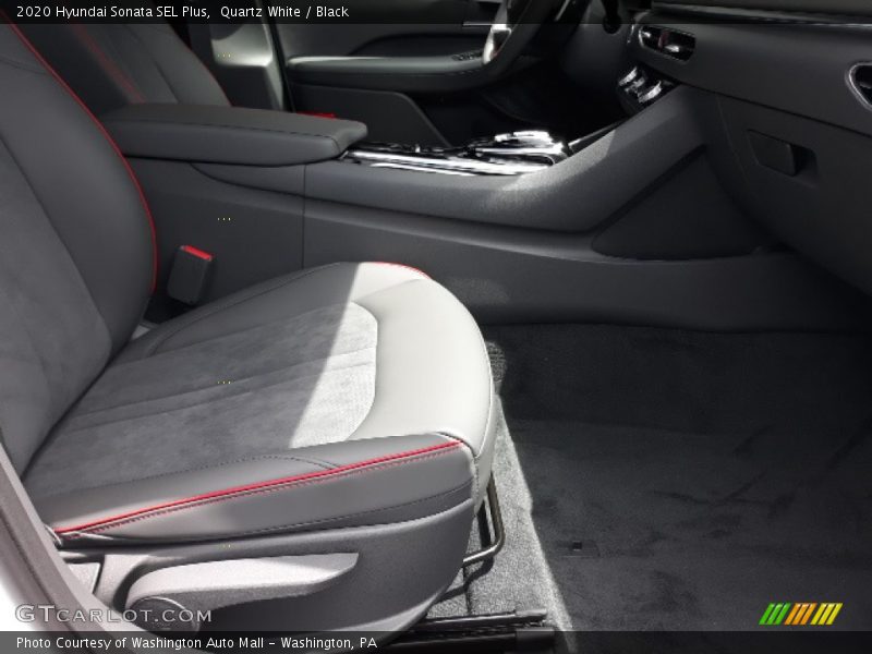 Quartz White / Black 2020 Hyundai Sonata SEL Plus