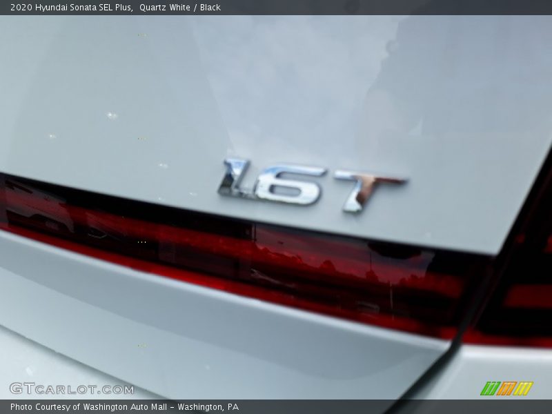 Quartz White / Black 2020 Hyundai Sonata SEL Plus