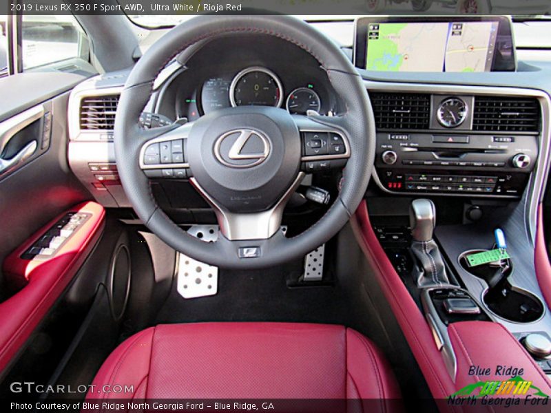 Ultra White / Rioja Red 2019 Lexus RX 350 F Sport AWD