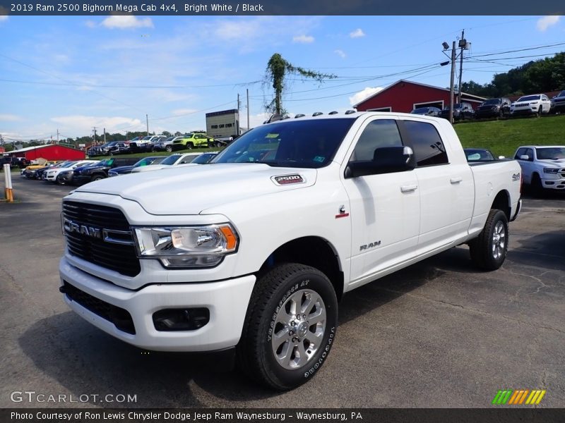 Bright White / Black 2019 Ram 2500 Bighorn Mega Cab 4x4
