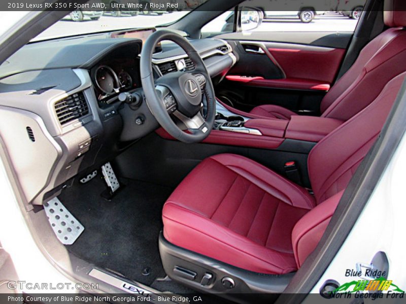 Ultra White / Rioja Red 2019 Lexus RX 350 F Sport AWD