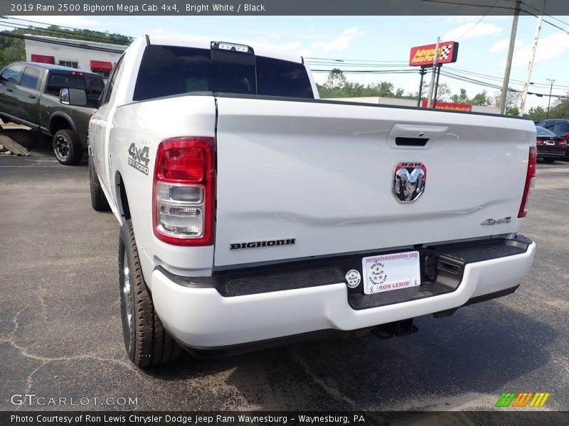 Bright White / Black 2019 Ram 2500 Bighorn Mega Cab 4x4