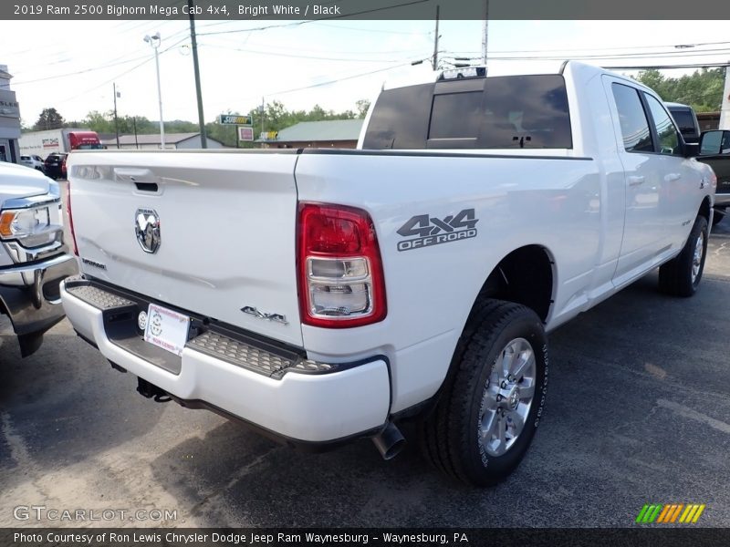 Bright White / Black 2019 Ram 2500 Bighorn Mega Cab 4x4
