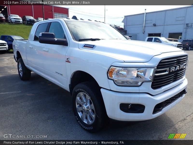 Bright White / Black 2019 Ram 2500 Bighorn Mega Cab 4x4