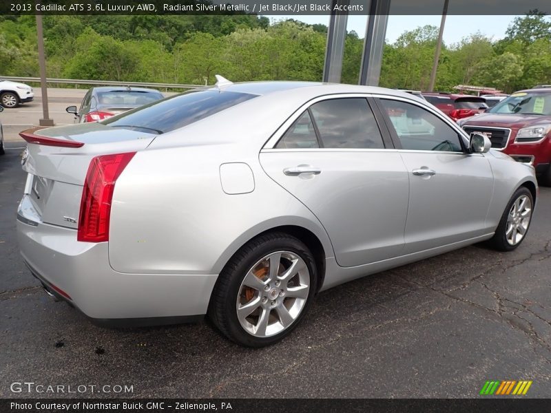 Radiant Silver Metallic / Jet Black/Jet Black Accents 2013 Cadillac ATS 3.6L Luxury AWD