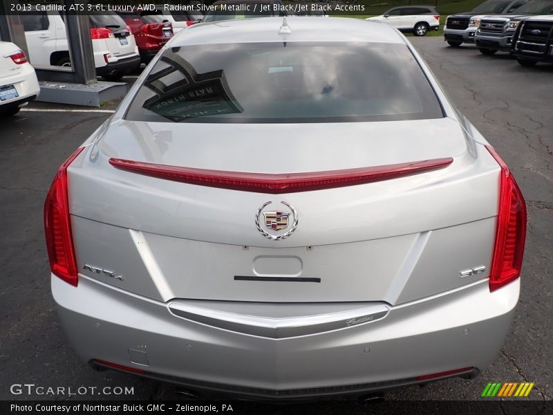 Radiant Silver Metallic / Jet Black/Jet Black Accents 2013 Cadillac ATS 3.6L Luxury AWD