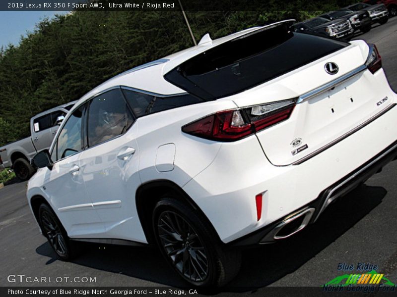 Ultra White / Rioja Red 2019 Lexus RX 350 F Sport AWD
