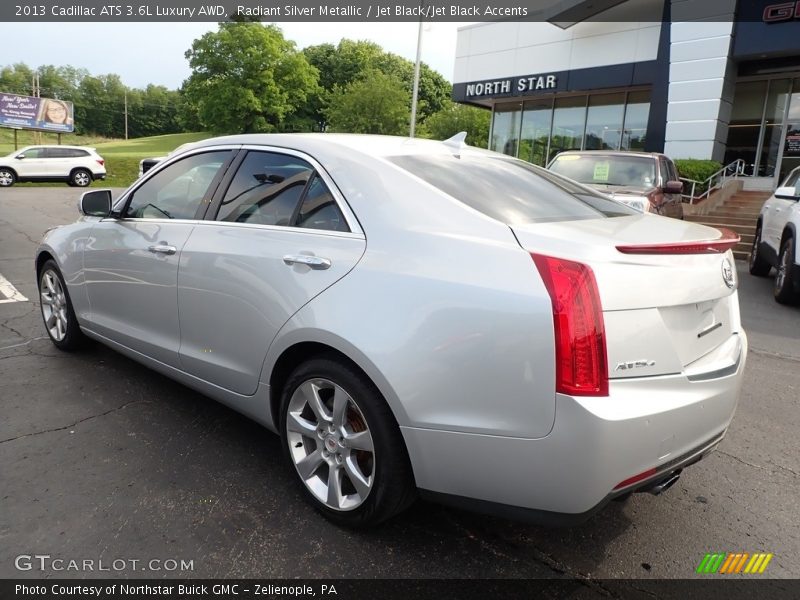 Radiant Silver Metallic / Jet Black/Jet Black Accents 2013 Cadillac ATS 3.6L Luxury AWD