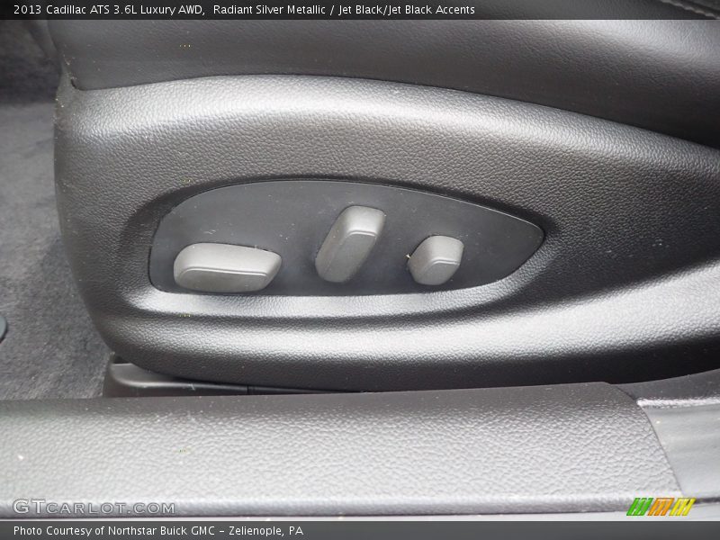Radiant Silver Metallic / Jet Black/Jet Black Accents 2013 Cadillac ATS 3.6L Luxury AWD