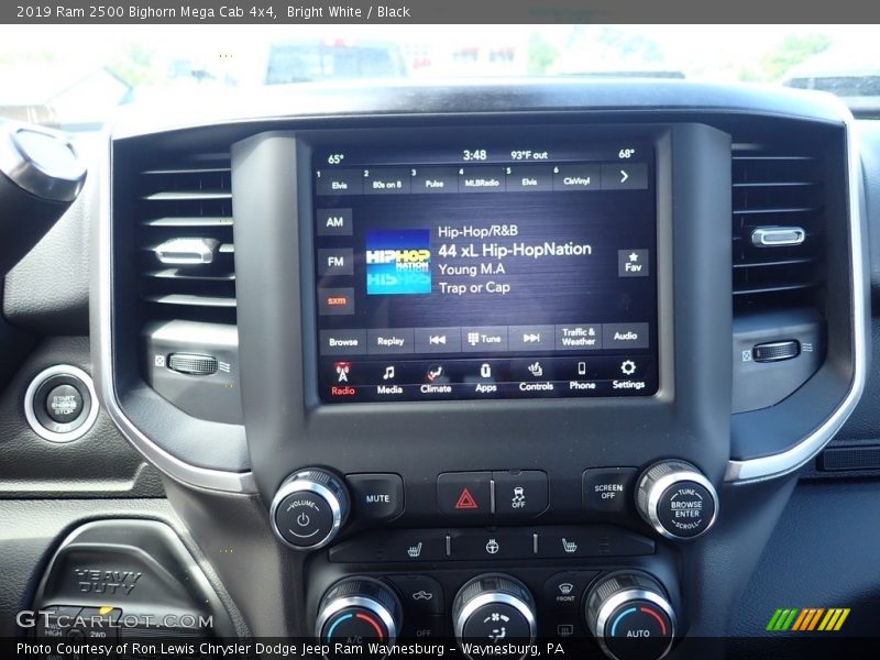 Bright White / Black 2019 Ram 2500 Bighorn Mega Cab 4x4