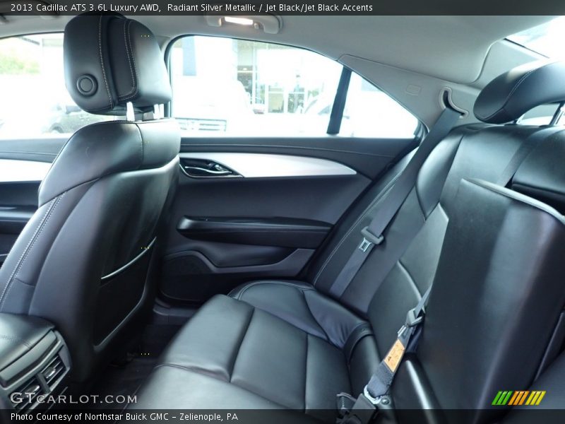 Radiant Silver Metallic / Jet Black/Jet Black Accents 2013 Cadillac ATS 3.6L Luxury AWD