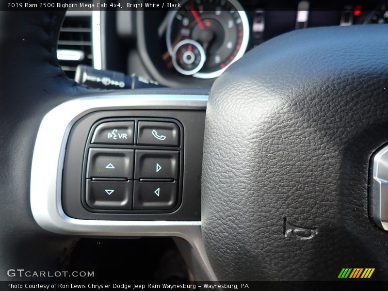 Bright White / Black 2019 Ram 2500 Bighorn Mega Cab 4x4