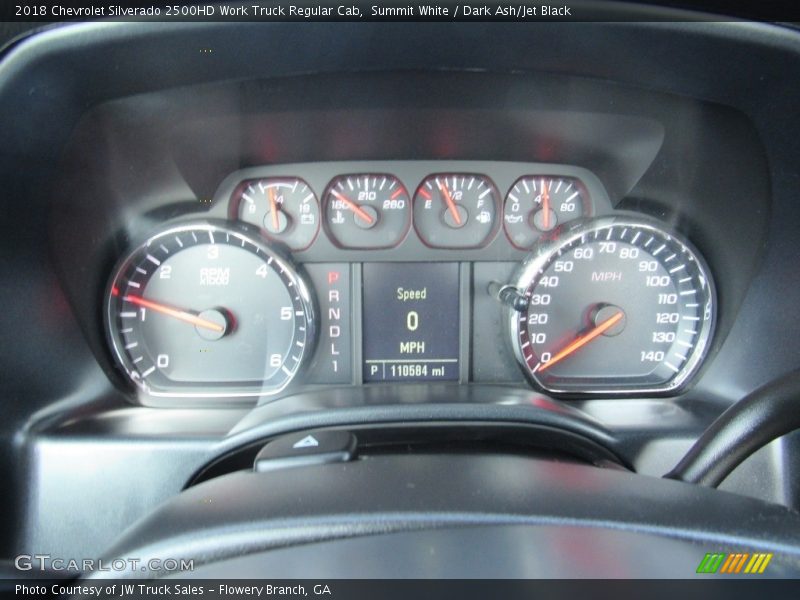  2018 Silverado 2500HD Work Truck Regular Cab Work Truck Regular Cab Gauges