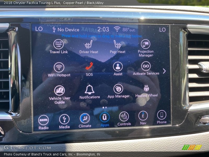 Copper Pearl / Black/Alloy 2018 Chrysler Pacifica Touring L Plus