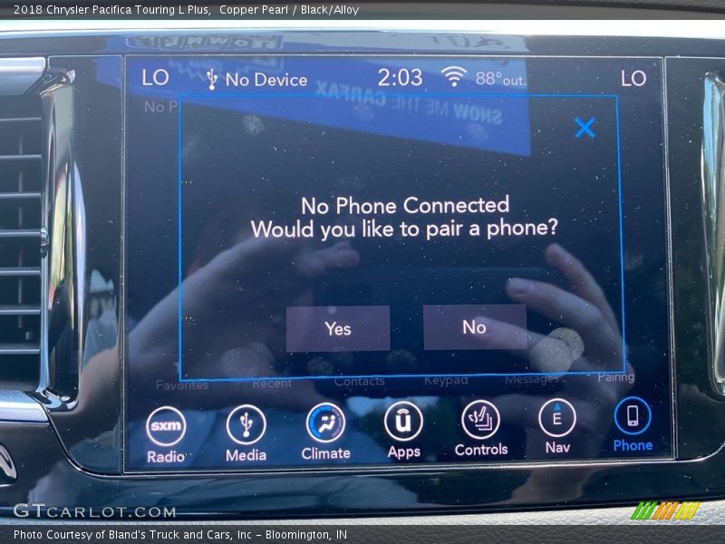 Copper Pearl / Black/Alloy 2018 Chrysler Pacifica Touring L Plus