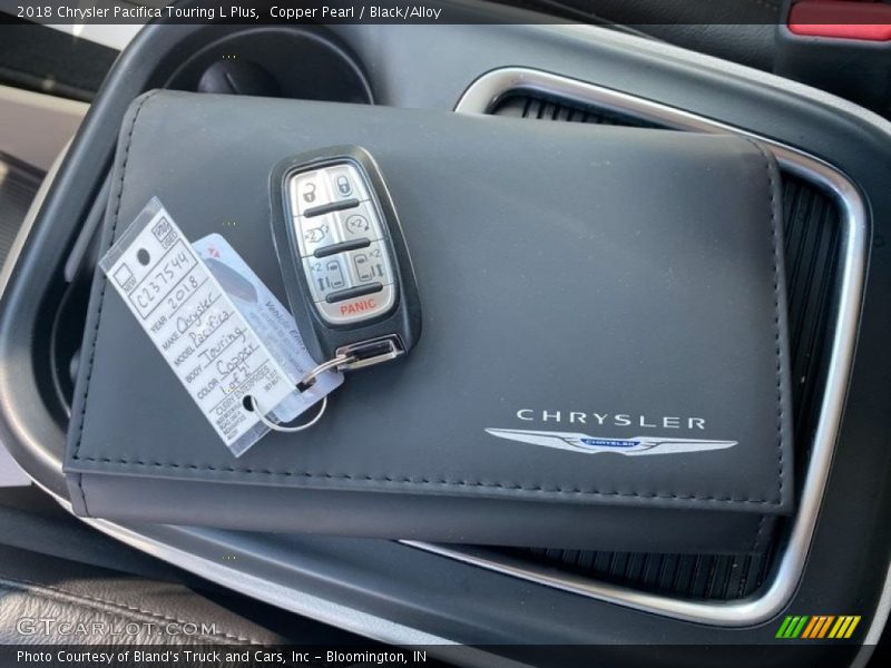 Copper Pearl / Black/Alloy 2018 Chrysler Pacifica Touring L Plus