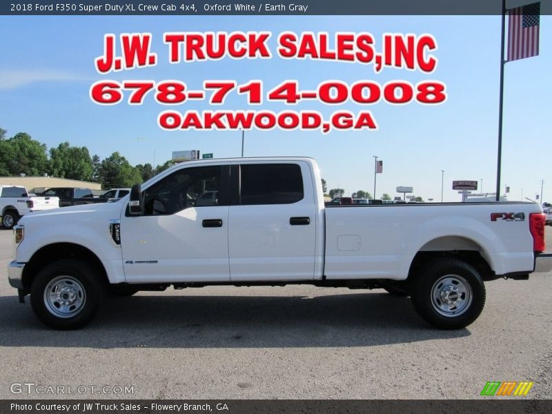 Oxford White / Earth Gray 2018 Ford F350 Super Duty XL Crew Cab 4x4