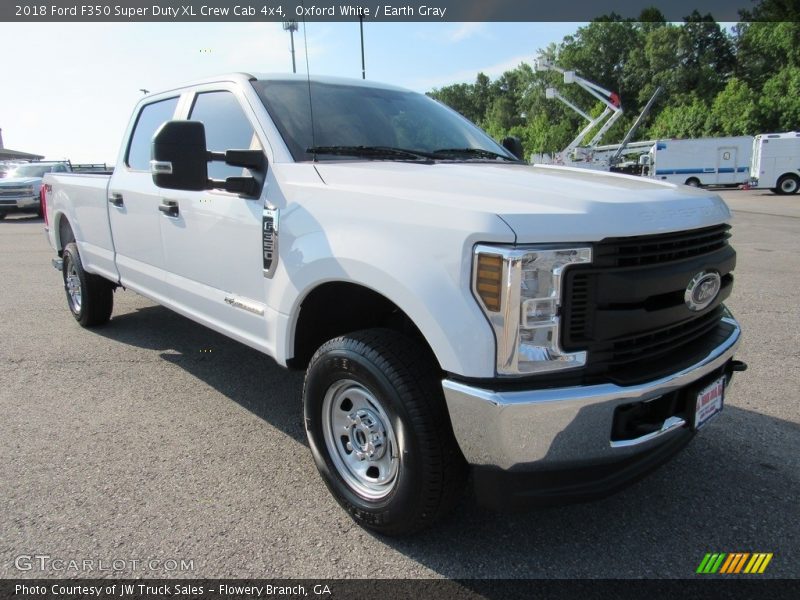 Oxford White / Earth Gray 2018 Ford F350 Super Duty XL Crew Cab 4x4