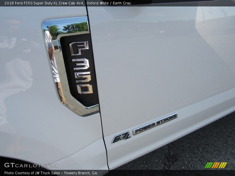 Oxford White / Earth Gray 2018 Ford F350 Super Duty XL Crew Cab 4x4