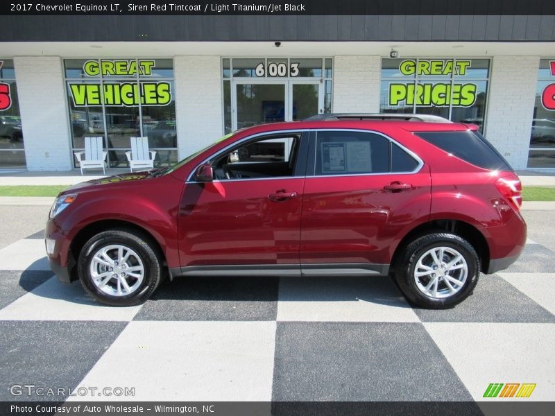 Siren Red Tintcoat / Light Titanium/Jet Black 2017 Chevrolet Equinox LT