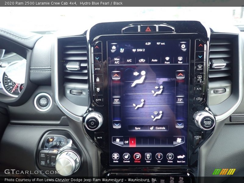 Controls of 2020 2500 Laramie Crew Cab 4x4