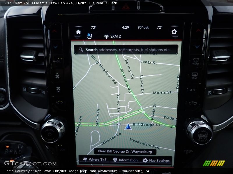 Navigation of 2020 2500 Laramie Crew Cab 4x4