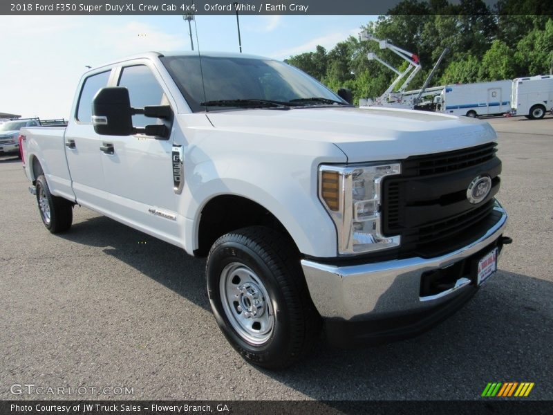 Oxford White / Earth Gray 2018 Ford F350 Super Duty XL Crew Cab 4x4
