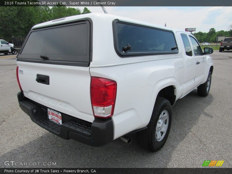 Super White / Cement Gray 2016 Toyota Tacoma SR Access Cab
