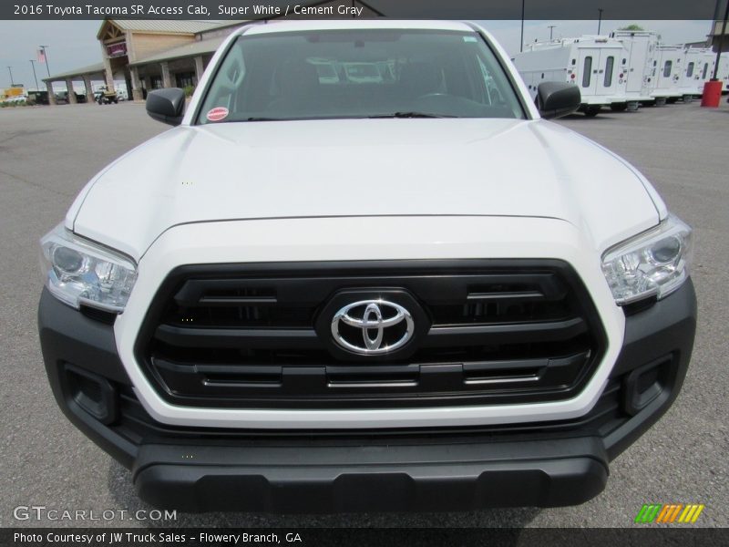 Super White / Cement Gray 2016 Toyota Tacoma SR Access Cab