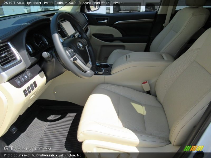 Blizzard Pearl White / Almond 2019 Toyota Highlander Limited Platinum AWD