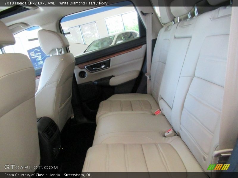 White Diamond Pearl / Ivory 2018 Honda CR-V EX-L AWD