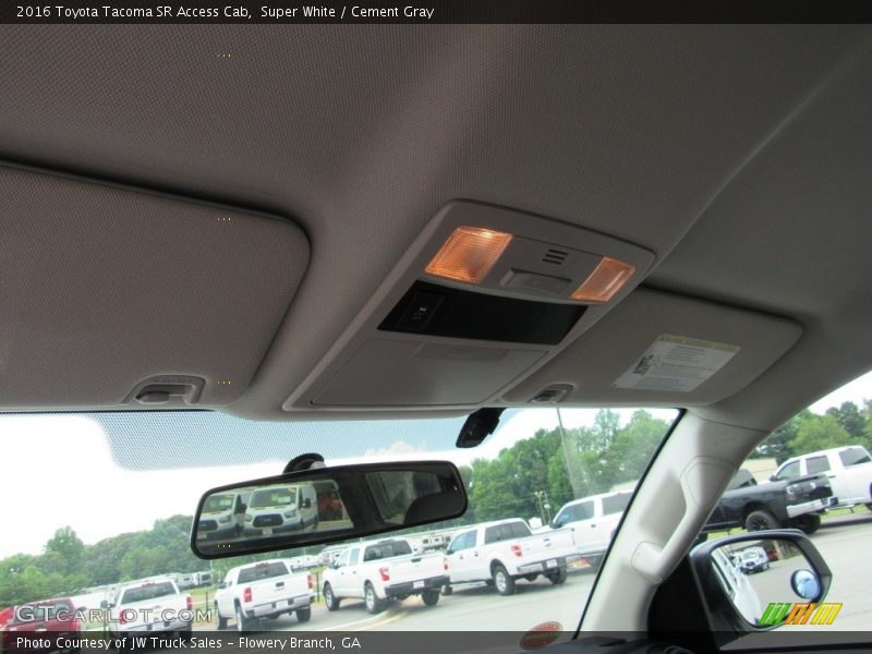 Super White / Cement Gray 2016 Toyota Tacoma SR Access Cab