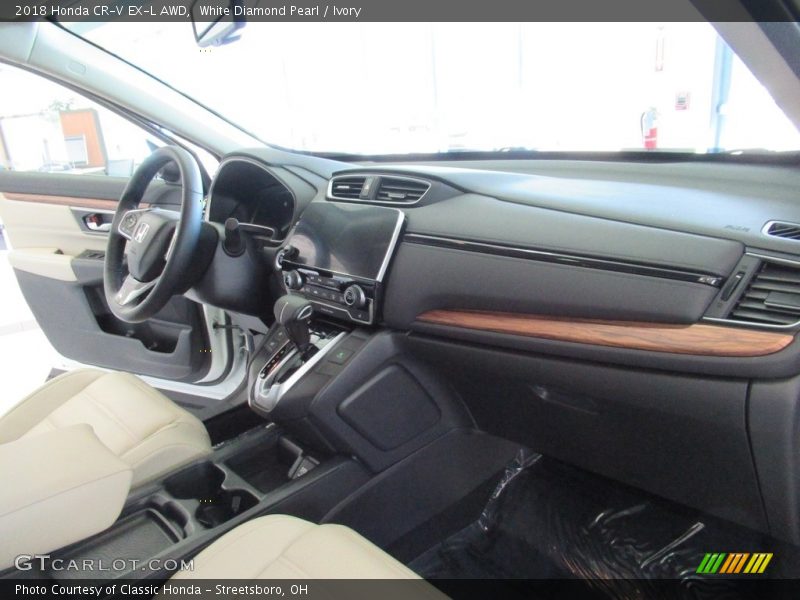 White Diamond Pearl / Ivory 2018 Honda CR-V EX-L AWD