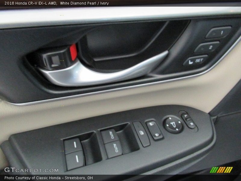 White Diamond Pearl / Ivory 2018 Honda CR-V EX-L AWD