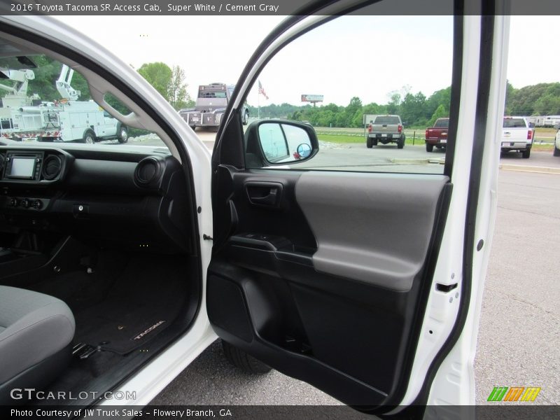 Super White / Cement Gray 2016 Toyota Tacoma SR Access Cab