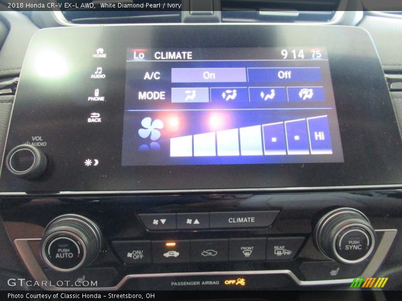 White Diamond Pearl / Ivory 2018 Honda CR-V EX-L AWD