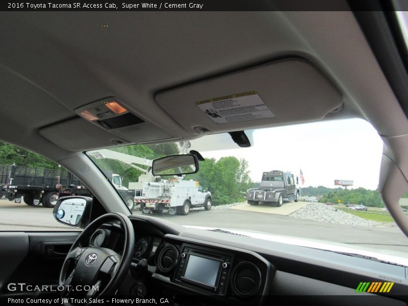 Super White / Cement Gray 2016 Toyota Tacoma SR Access Cab